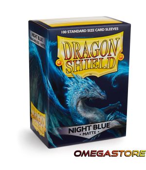 Night Blue Matte - Standard - protège carte Dragon Shield